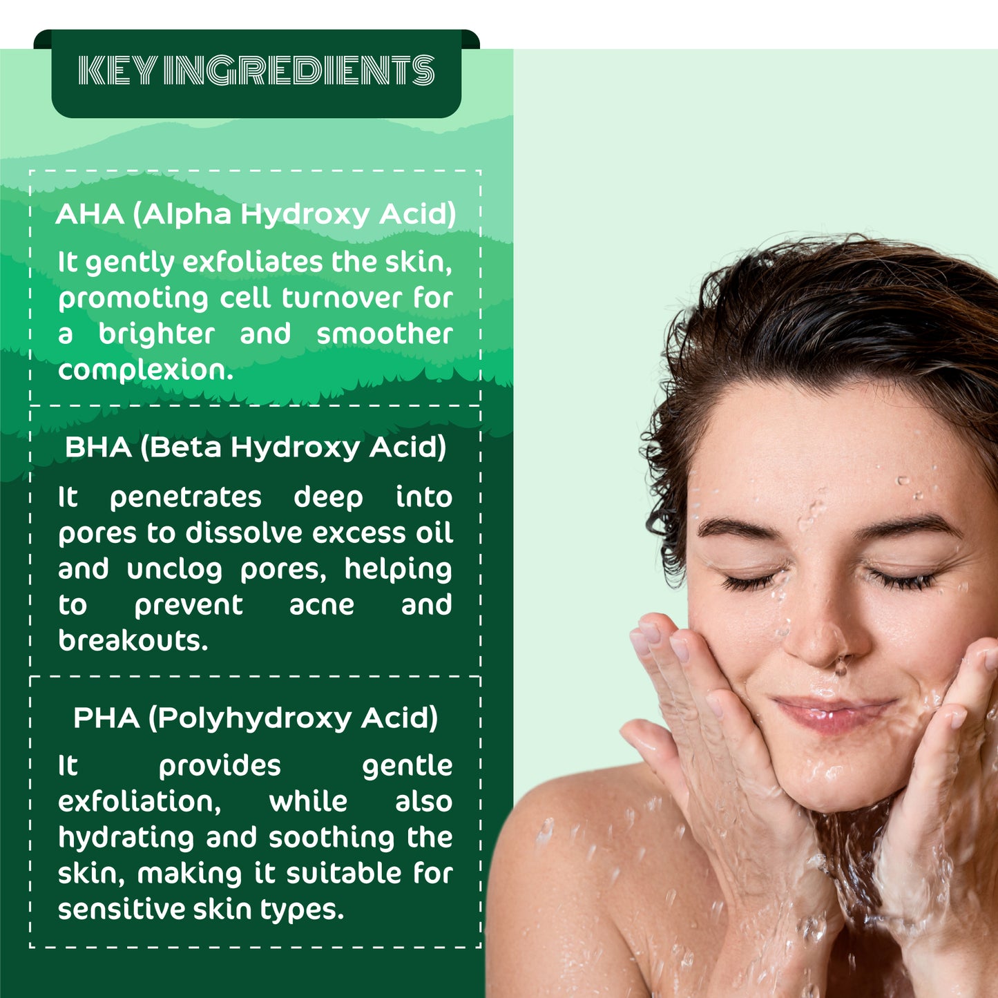 AHA BHA PHA Key INGREDIENTS