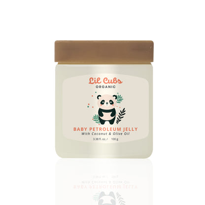 LIL CUBS ORGANIC BABY PETROLEUM JELLY WITH COCONUT & OLIVE OIL - 100g