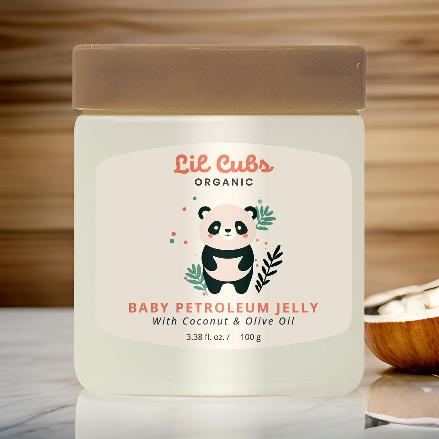 LIL CUBS ORGANIC BABY PETROLEUM JELLY WITH COCONUT & OLIVE OIL - 100g