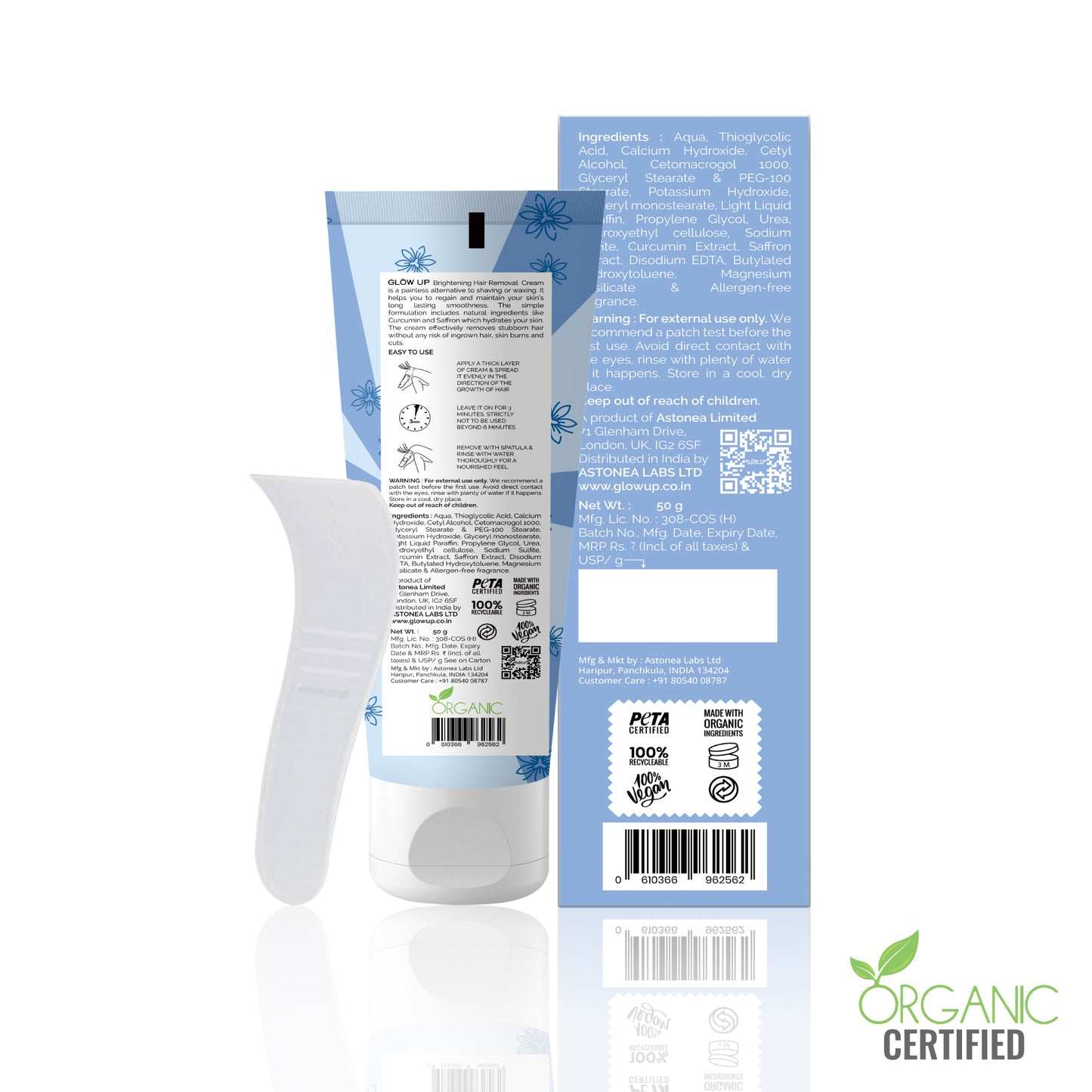 Back - Brightening Hair Removal Cream