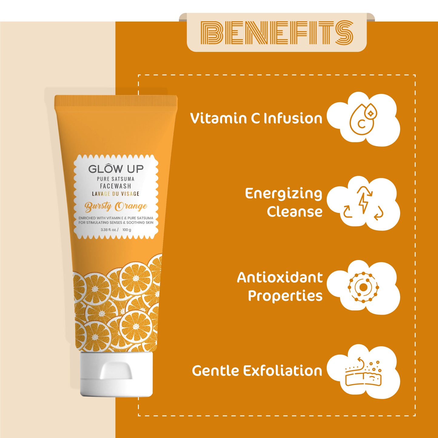 Benefits - Bursty Orange Facewash