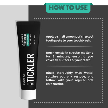 CHARCOAL TOOTH TICKLER TOOTHPASTE - 100g