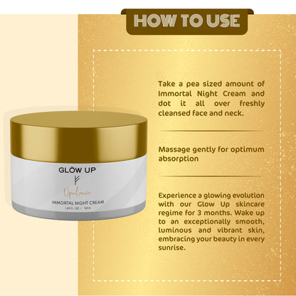 How to use - opulence Immortal Night Cream 