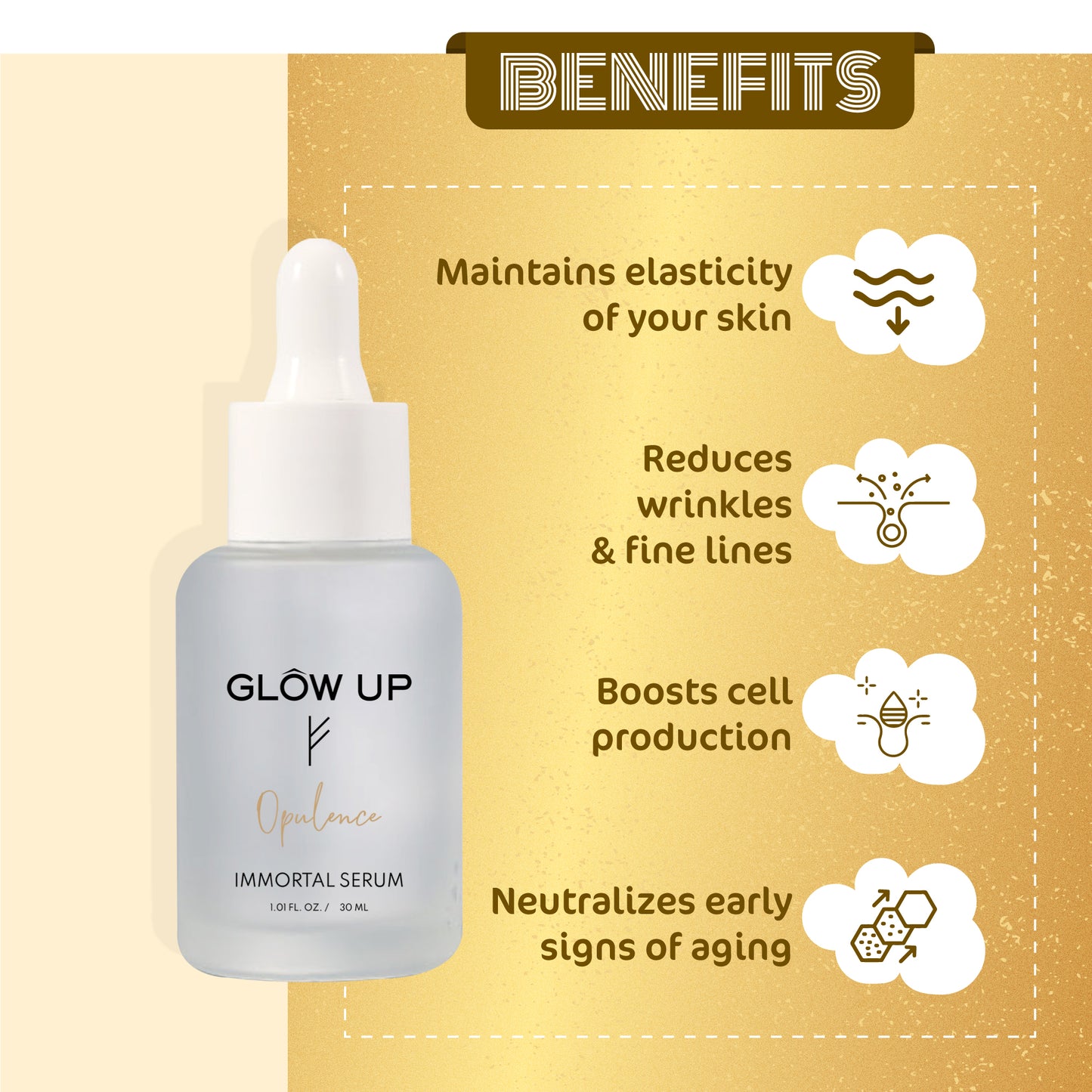 Benefits of opulence Immortal serum 