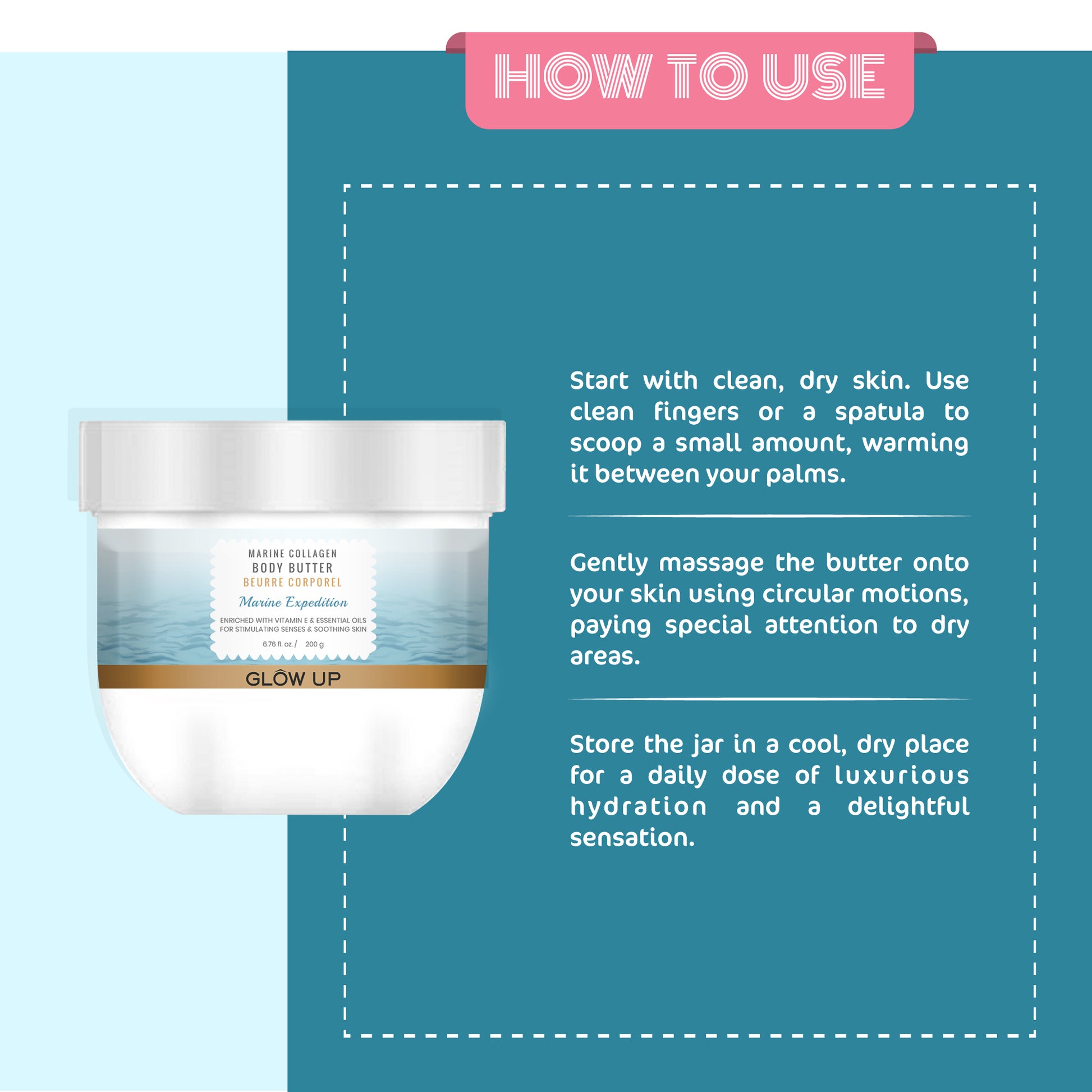 How to use - Marine Expedition Body Butter