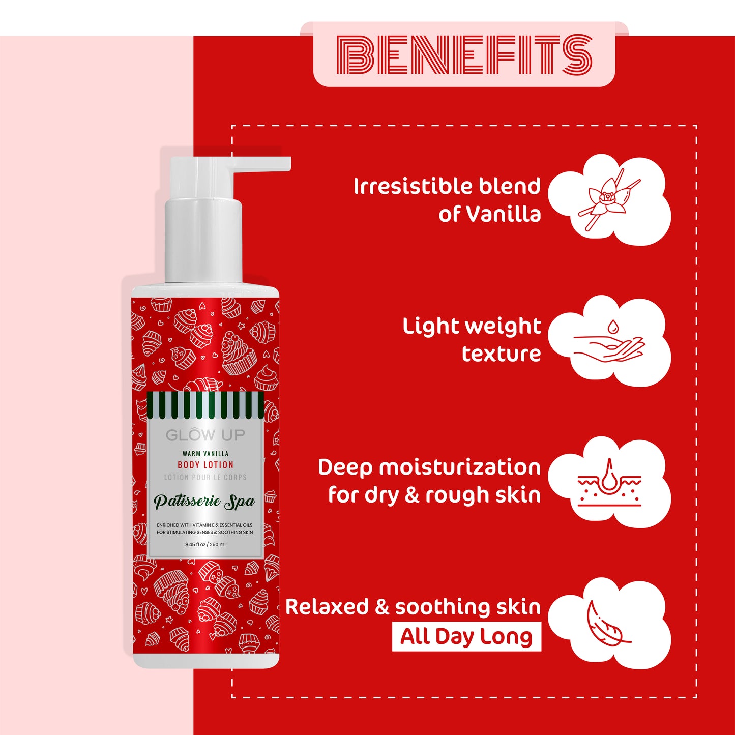 Benefits - PATISSERIE SPA BODY LOTION