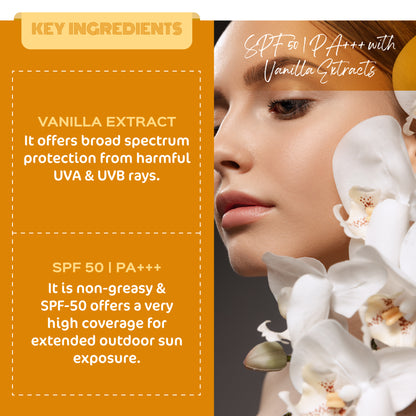 key ingredients - SPF 50 | PA +++