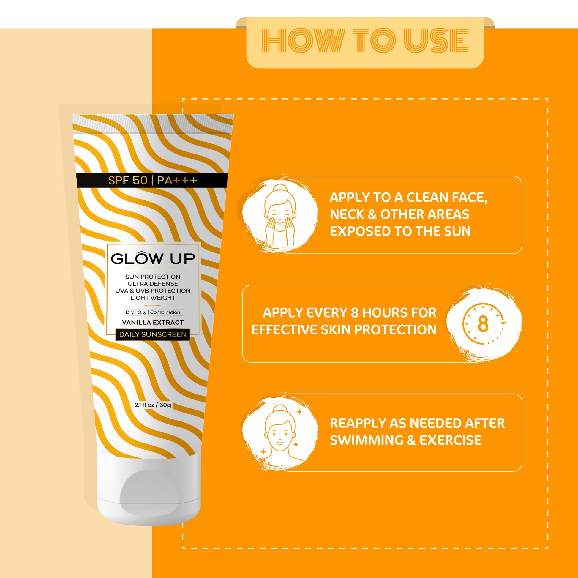 how to use - SPF 50 | PA+++