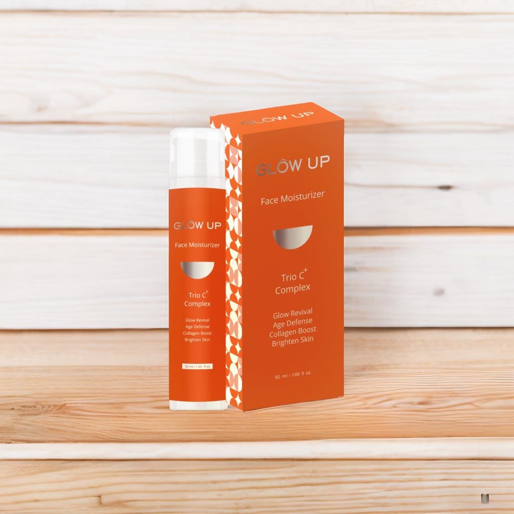 Glow up face moisturizer - front