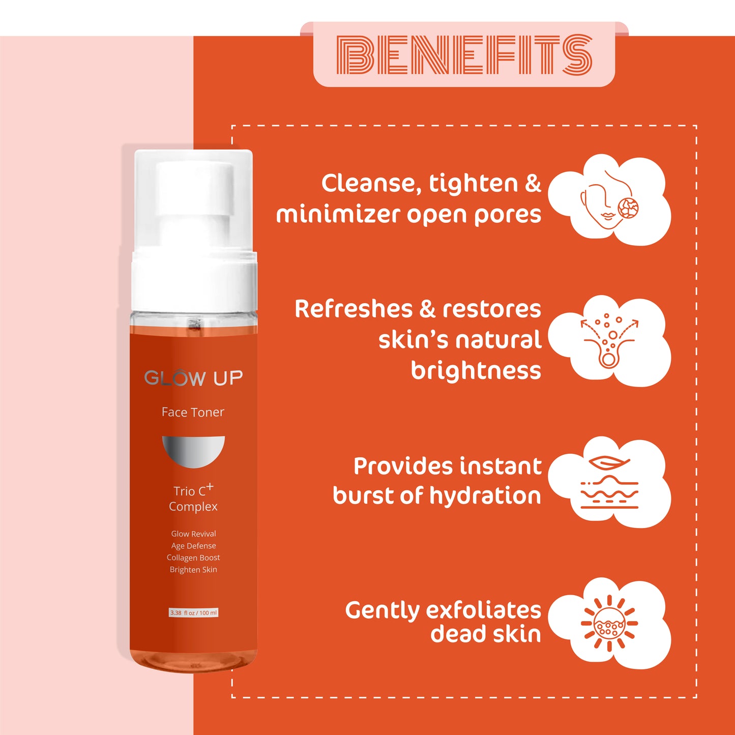 Benefits - Glow Up face toner