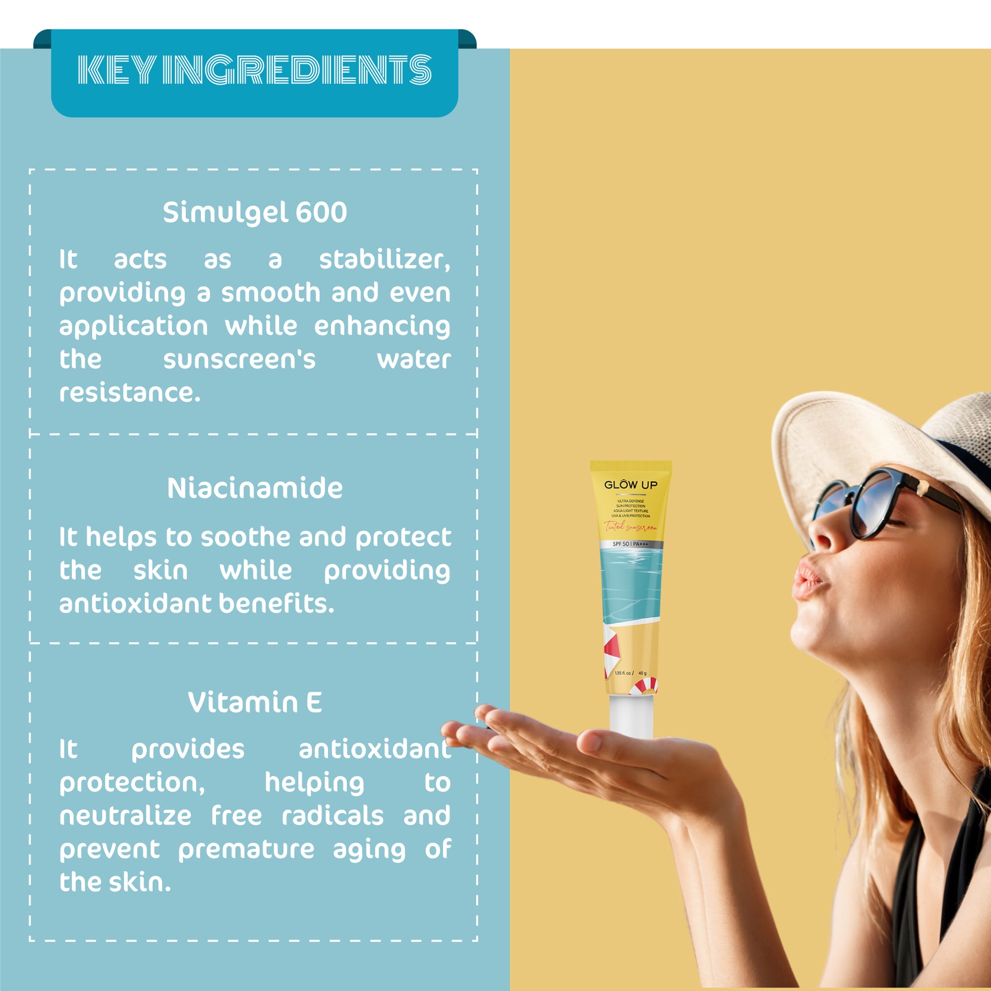 Key Ingredients - Tinted Sunscreen